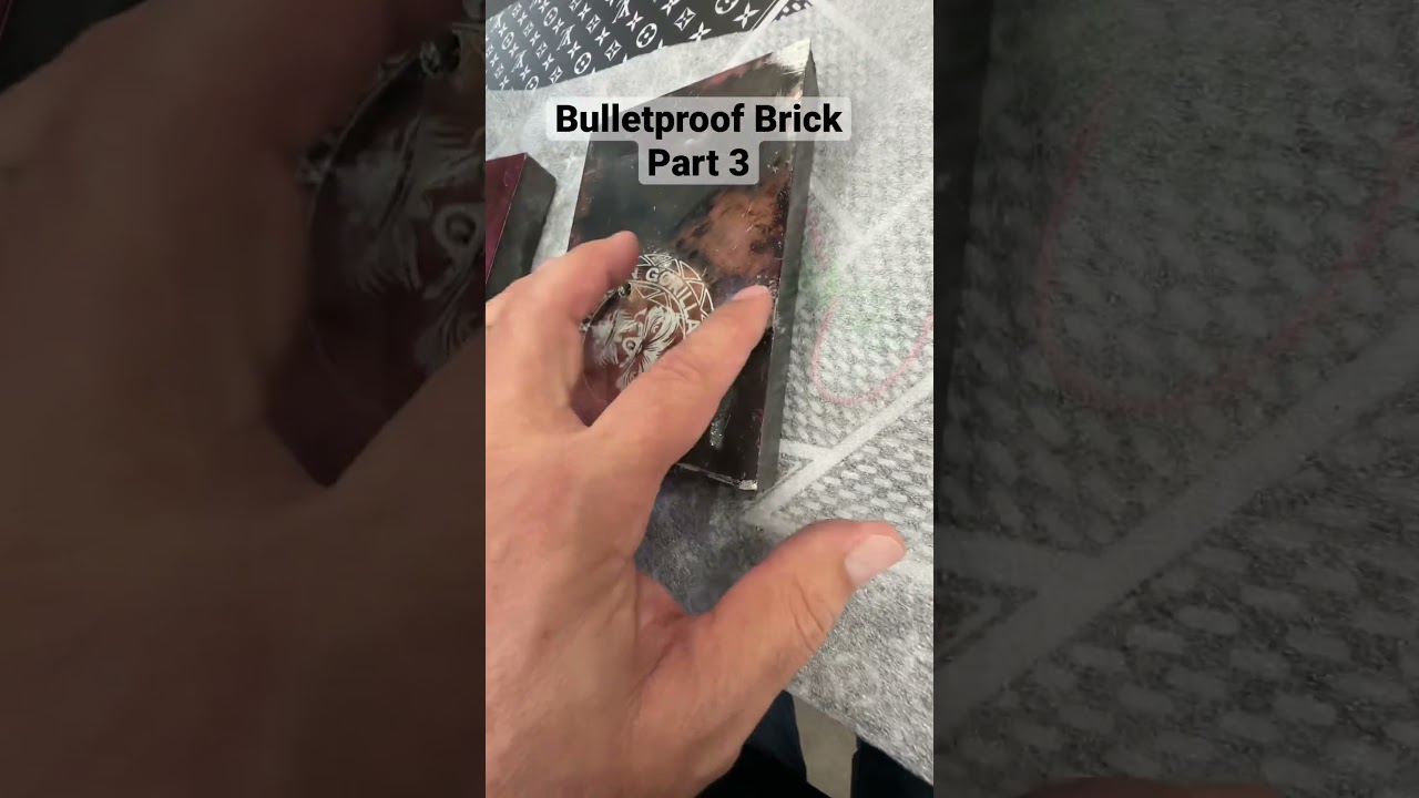 Bulletproof brick part 3. GorillaProCustoms.com #gorillaprocustoms #brick #bulletproof