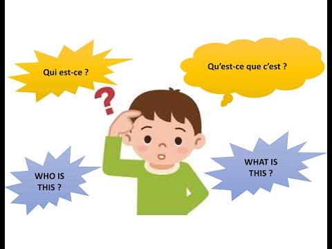 WHAT’S THIS WHO’S THIS Qu’est- ce que C’est Qui est-ce Learn French for Beginners