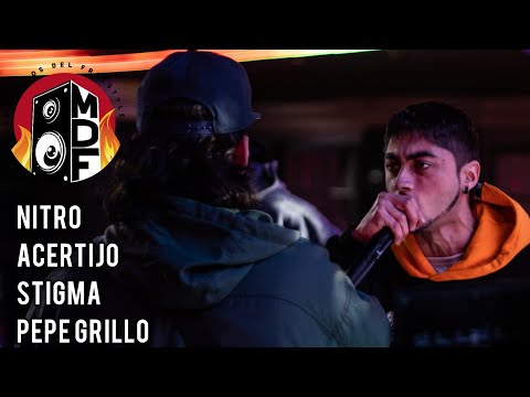 NITRO vs STIGMA vs ACERTIJO vs PEPEGRILLO //FILTROS// MDF MAESTROS DEL FREESTYLE