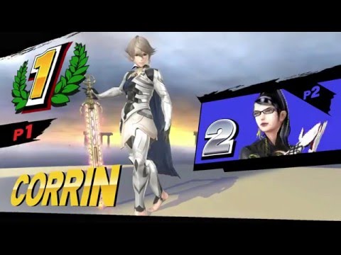 SSB4 Wii U - Corrin vs Bayonetta #1 (1080p, 60FPS)