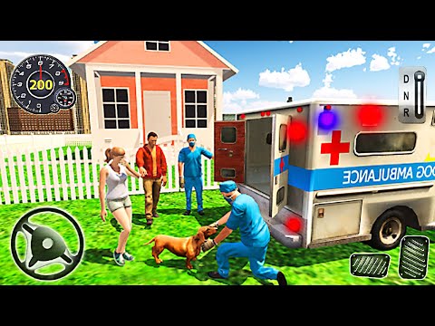 Injured Dog Rescue Simulator - Ambulance Animals Driver 3d Android Games