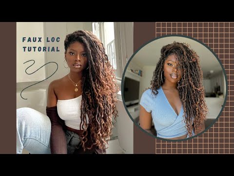 HOW TO: Layered Faux Loc Tutorial 😍🔥 // Goddess Locs