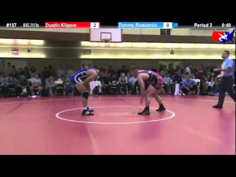 NYAC FS 96kg 211.5 lbs: Tommy Rowlands vs. Dustin Kilgore