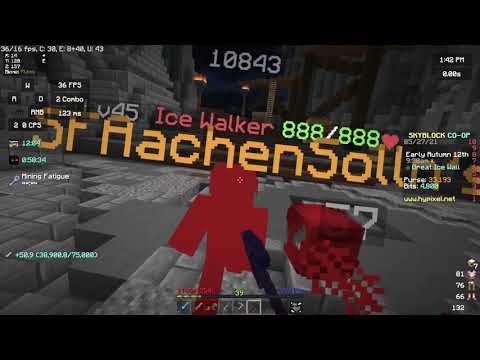 How to 1 Hit A Ice Walker Easy!! - Hypixel Skyblock