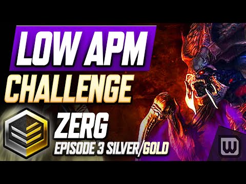 StarCraft 2 Low APM Challenge 2022! Zerg Rank Up Guide - Silver to Gold (Ep. 3)
