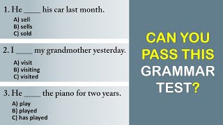 Can You Pass This Mixed Grammar Test? | All 12 Tenses Mixed test | Test your English