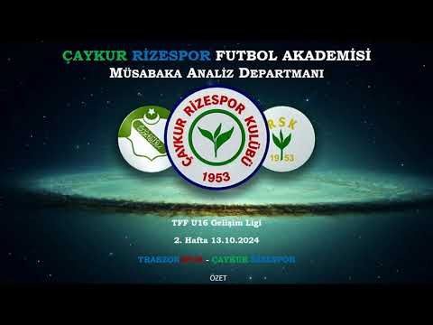 Trabzonspor 1-3 Çaykur Rizespor / ÖZET / U16 Elit Akademi Ligi / 13.10.2024 13:00