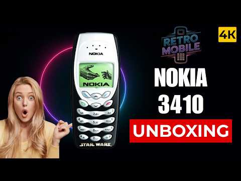 Nokia 3410 Unboxing 4K — with all original accessories | NHM-2NX | Released in 2002