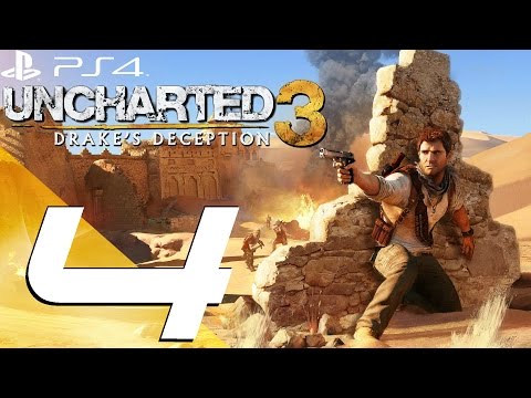 Uncharted 3 Drake's Deception PS4 - Walkthrough Part 4 - Stay In The Light & Spiders [1080p 60fps]