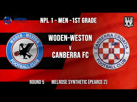 NPL1 Men - 1st Grade - Capital Football  - ROUND 5 - Woden-Weston FC vs Canberra FC