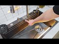 Lefton Waterfall Workstation Kitchen Sink Set With Digital Temperature Display Knife Holder KS2204