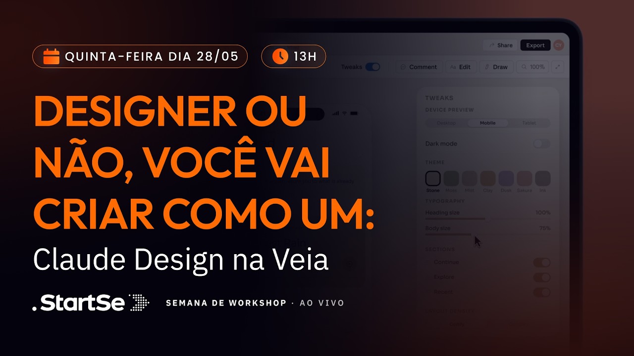 Designer ou Não, você vai criar como um: Claude Design na Veia