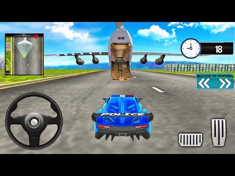 Police Car Transport Simulator 2021 - Cargo Plane Car Transporter #2 - Android Gameplay