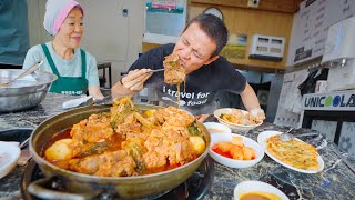 ;"Best-Korean-Food!!-HUGE-BONE-HOTPOT-+-5-Must-Eat-Foods-in-Seoul!"