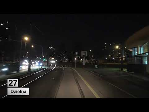 Tramwaje Warszawa 2021 Linia 27 (przejazd nocny)