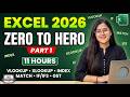 Zero To Hero In Excel 2026 Tutorial With AI Complete 11 Hour Excel Masterclass Part 1