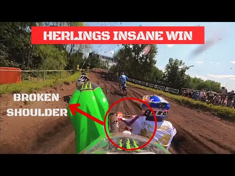 Herlings CRAZY WIN with BROKEN SHOULDER 🤯🚀