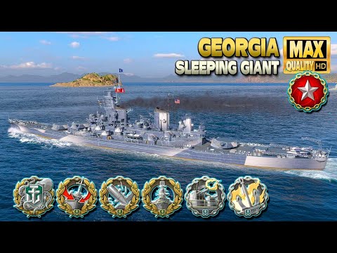 Battleship Georgia: Nice turnaround in Ranked battle - World of Warships