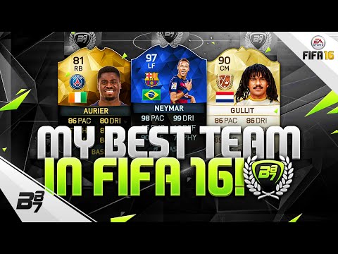 MY BEST TEAM IN FIFA! w/ TOTY NEYMAR AND GULLIT! | FIFA 16