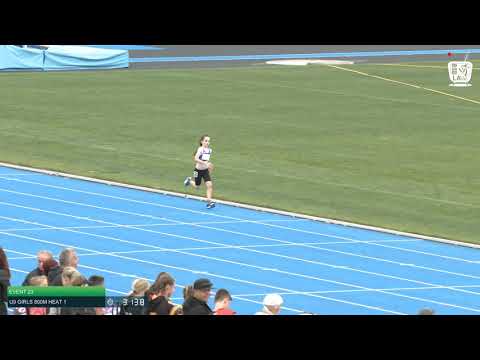 U9 Girls 800m Heat 1: 2021 State Combined Events Championships // LAVicTV