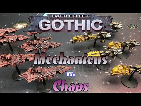 Battlefleet Gothic Battle Report - Adeptus Mechanicus vs. Chaos 'Fleet Engagement'
