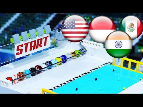 Marble Race: Epic Friendly Tournament with 16 Countries! 🌍