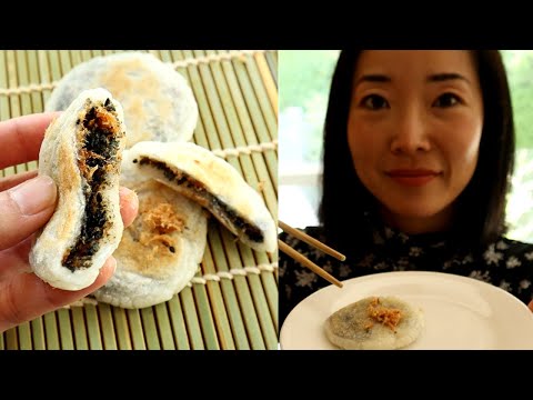 Glutinous Rice Flour Dessert Recipes | Easy Sticky Rice Cakes with Black Sesame & Pork Floss