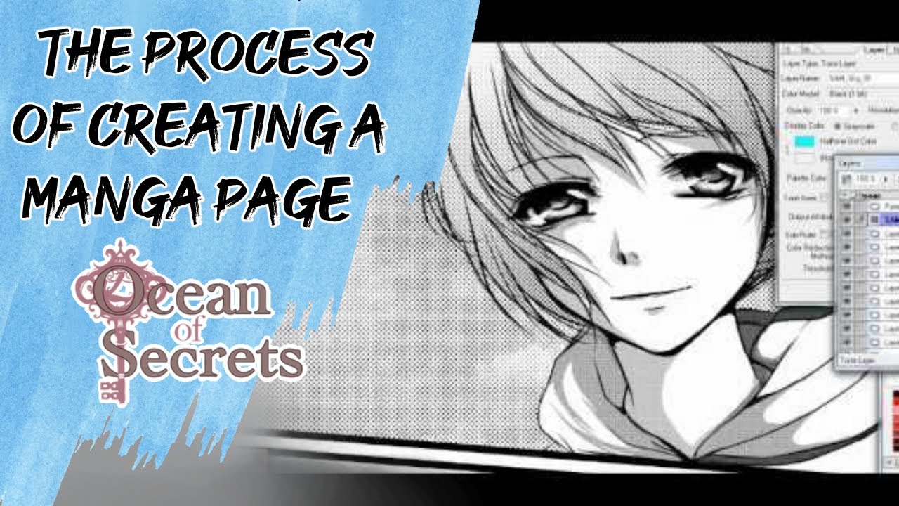 The process of making a Manga page!