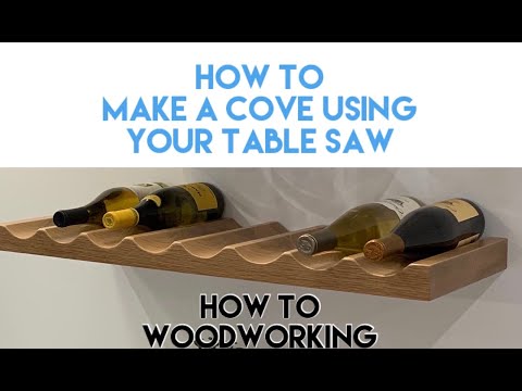 HOW TO make a cove or scallop cut using your table saw - DO IT YOURSELF DIY