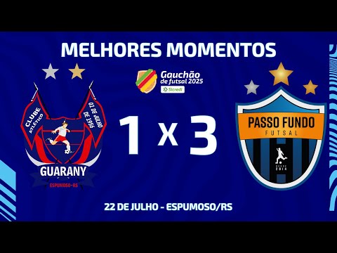 GOLS DO JOGO | GUARANY 1 X 3 PASSO FUNDO | GAUCHÃO SICREDI SÉRIE A 2025