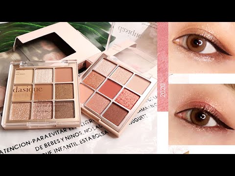 NEW✨Dasique shadow palette review! #01sugar brownie  rose petal데이지크 섀도우 팔레트 INS 热门韩系眼影试色+测评