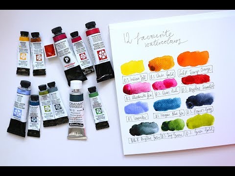 12 Favourite Watercolours + 1 Honourable Mention!