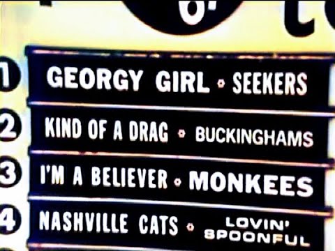 American Bandstand 1967 -Top 10 - Georgy Girl, The Seekers (Colorized)