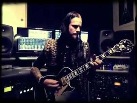 (Dimmu Borgir) Shagrath playing guitar in studio