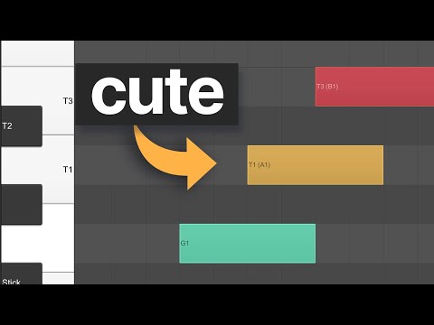 how to make REAPER MIDI notes look cute