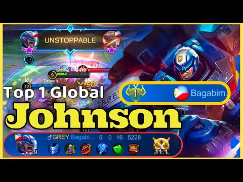 TOP 1 GLOBAL JOHNSON DRIVES LIKES HELL! Rank 1 Global “Bagabim” | Mobile Legends Next