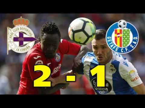 DEPORTIVO 2 - 1 GETAFE | Resumen y goles | LA LIGA SANTANDER 17-18