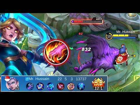 22 KILLS! JUNGLER EUDORA IS THE NEW META? | Top 1 Global Eudora Best Build | Mlbb