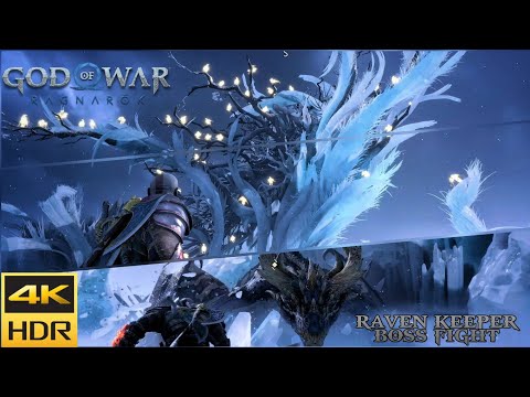 God Of War Ragnarok Raven Keeper Boss Fight 4K 60FPS HDR Gameplay