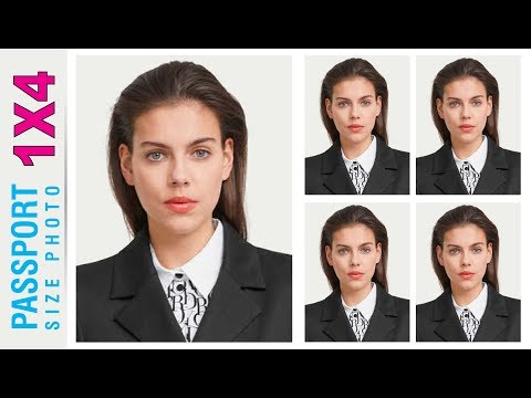 How to Create Passport size photo only 4 pcs in Photoshop | Photoshop Tutorial
