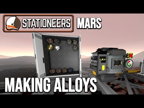 Stationeers Making Alloys Guide 2021 - Mars Survival Getting Started Guide - ep 13