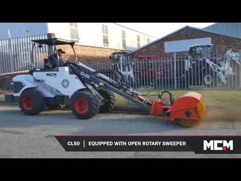 CL50 Multi-Functional Hydrostatic Loader with Open Rotary Sweeper