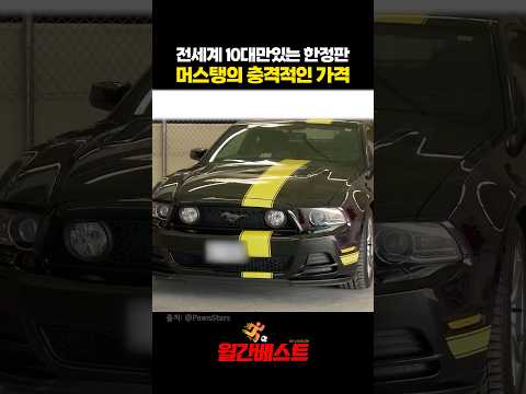 전세계 10대만있는 한정판 머스탱의 충격적인 가격