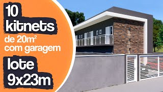 PROJETO DE PRÉDIO COM 10 KITNETS E GARAGEM / 10 KITNETS EM TERRENO DE 9X23M