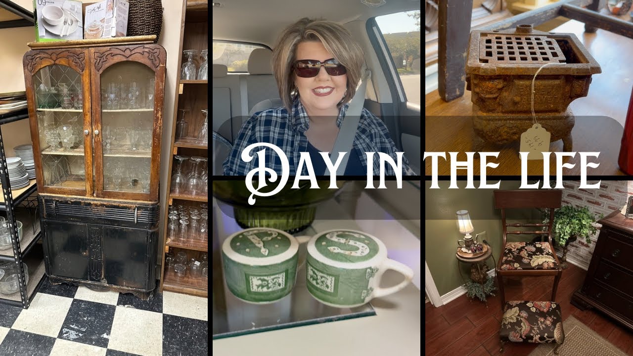 UNEXPECTED ANTIQUE FIND! You won’t believe what I scored + Haul sneak peak! #antiqueshopping