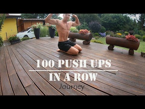 100 Push ups in a Row Journey - 97 Day Results Transformation