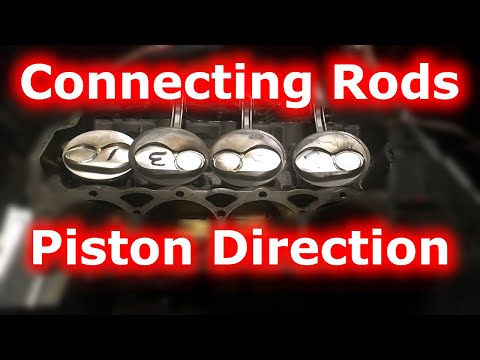 SBC Rods and Pistons Orientation and Piston Orientation in Block