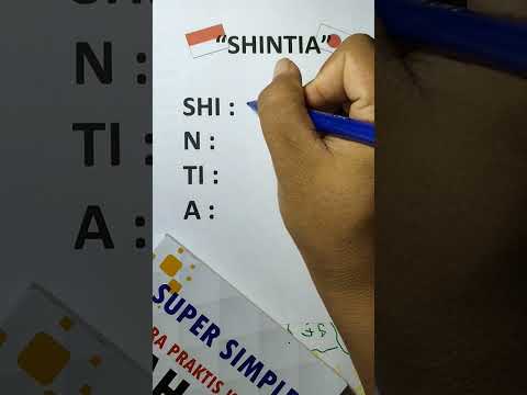 Nama SHINTIA dalam Huruf Jepang #bismillahirrahmanirrahim #bahasajepang #hiragana #katakana #jlpt