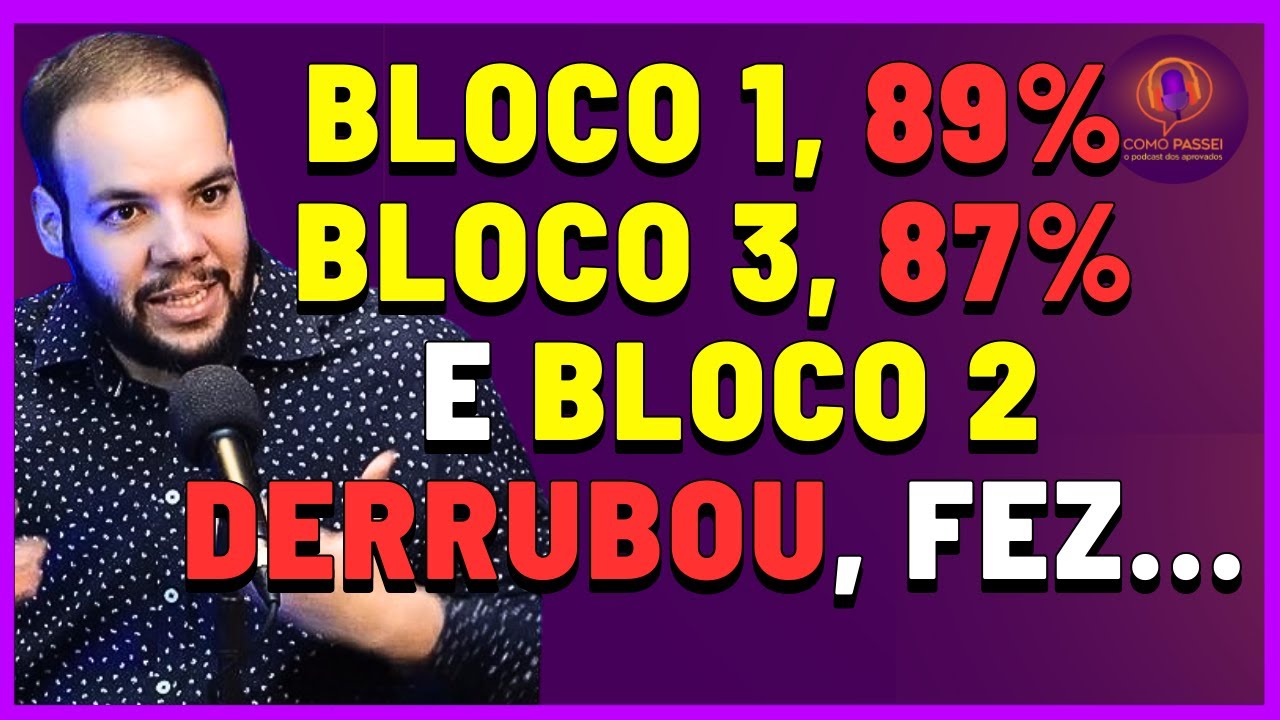 ELIMINADO A Importância de Ir Bem em Todos os Blocos da Prova do Concurso Público