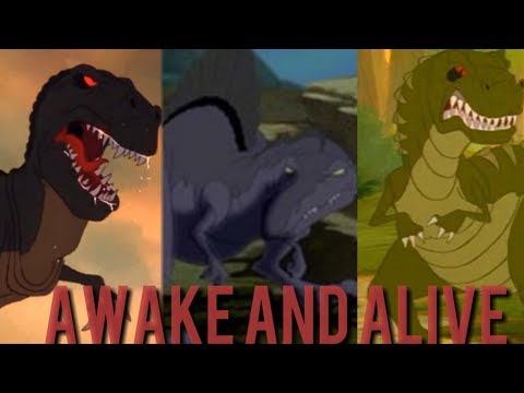 The Land Before Time: T-Rex, Spinosaurus & Giganotosaurus - Awake And Alive (song by Skillet)